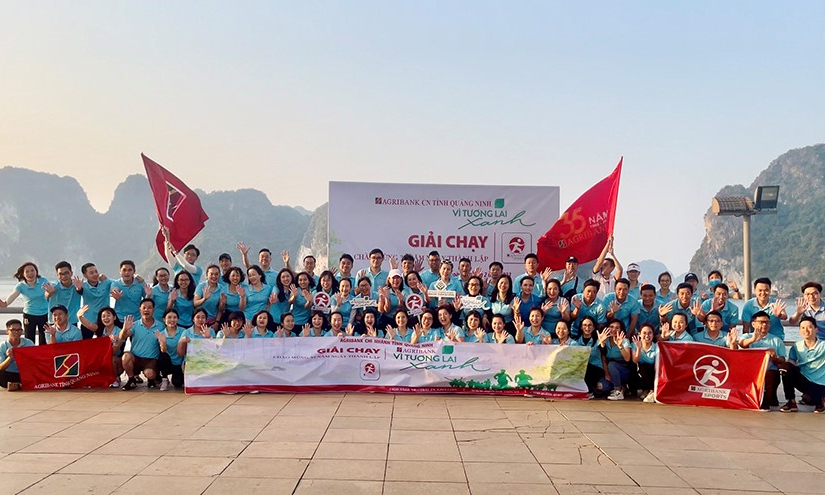 Agribank chi nhánh tỉnh Quảng Ninh khởi động Giải chạy “Vì tương lai xanh” chào mừng 35 năm thành lập