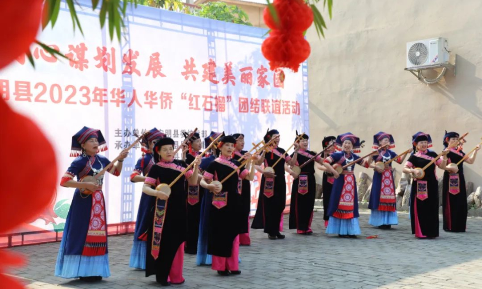 广西宁明举办华人华侨“红石榴”团结联谊活动