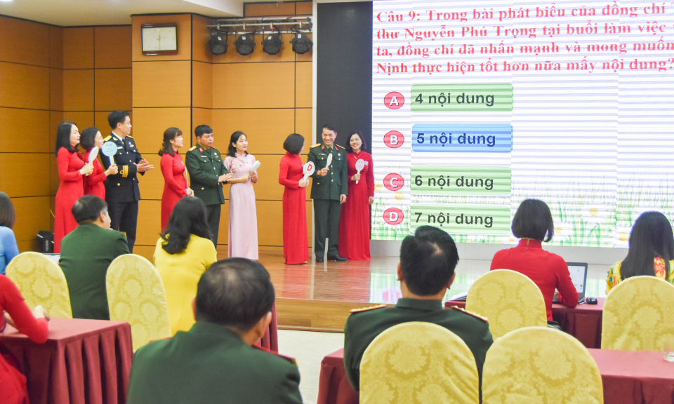 Chi bộ cơ quan Hội CCB tỉnh, Hội LHPN tỉnh sinh hoạt chuyên đề quý I/2023