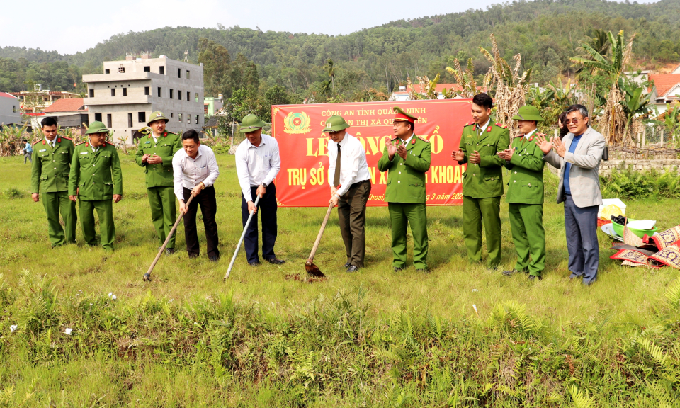 Quảng Yên: Khởi công xây dựng trụ sở Công an xã