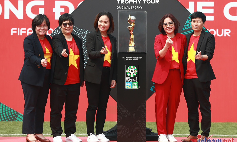 Tuyển nữ Việt Nam 'chạm mặt' Cúp vàng World Cup nữ 2023