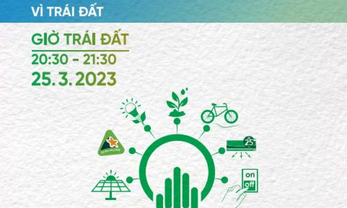 Giờ Trái đất 2023 sẽ diễn ra từ 20h30 đến 21h30 ngày 25/3