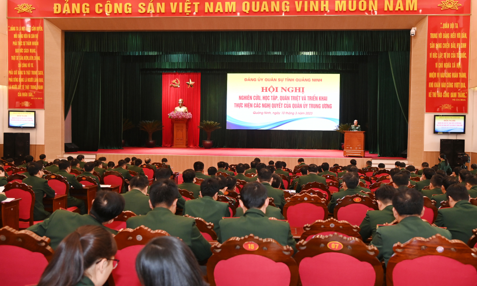  Đảng ủy Quân sự tỉnh và Đảng ủy BĐBP tỉnh: Học tập, quán triệt các nghị quyết của Quân ủy Trung ương