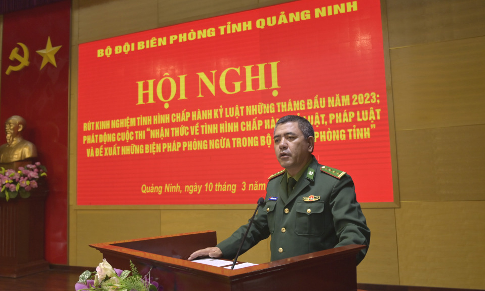 Rút kinh nghiệm tình hình chấp hành kỷ luật trong BĐBP Quảng Ninh