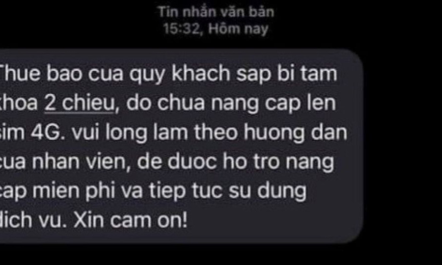 Cảnh báo lừa đảo "khoá thuê bao" có thể tái xuất