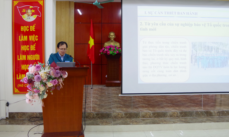 Ban CHQS TP Hạ Long: Khai mạc Hội thi cán bộ giảng dạy chính trị trong lực lượng vũ trang năm 2023