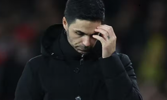 Mikel Arteta đau đớn khi Arsenal bị loại