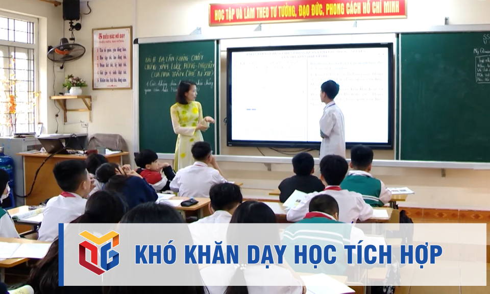 Khó khăn dạy học tích hợp