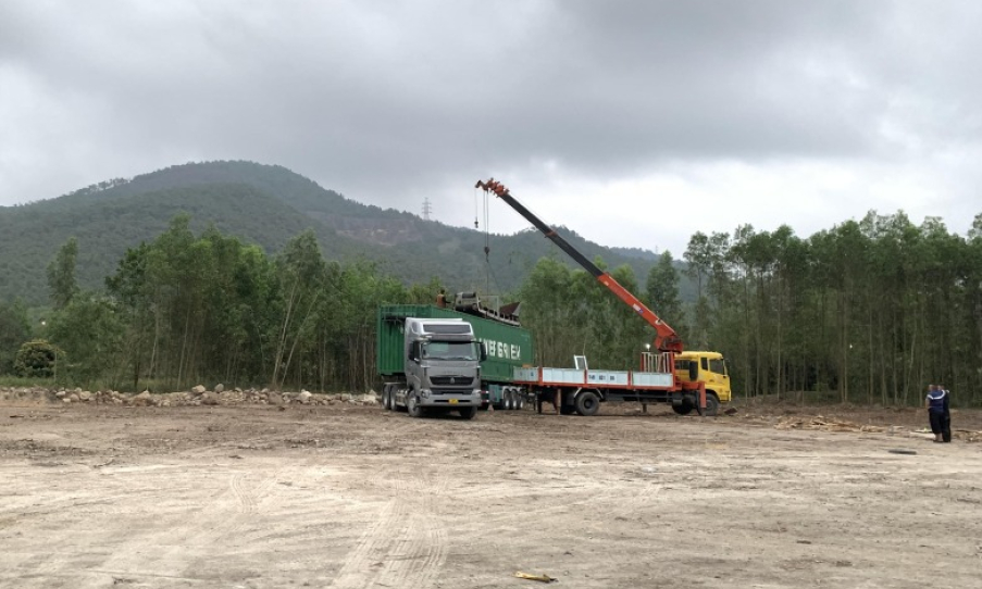 Cơ sở chế biến dăm gỗ trái phép tại xã Hồng Thái Đông (TX Đông Triều) đã hoàn thành việc tháo dỡ, di dời