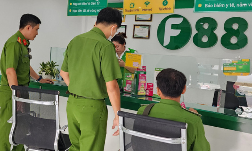 Công an Cần Thơ đồng loạt kiểm tra 13 chi nhánh của F88
