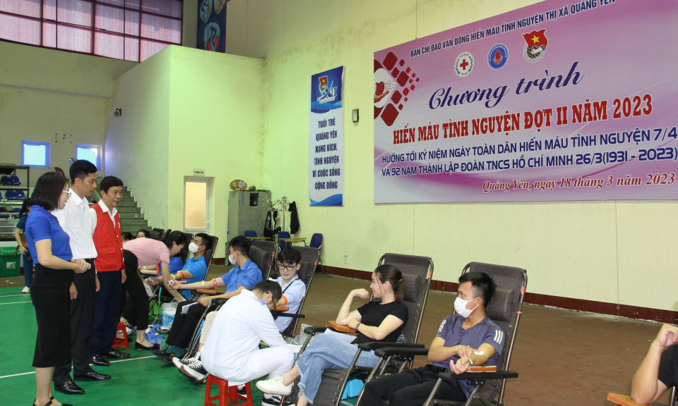 Quảng Yên:  349 đơn vị máu thu được tại Ngày hội hiến máu tình nguyện đợt II/2023
