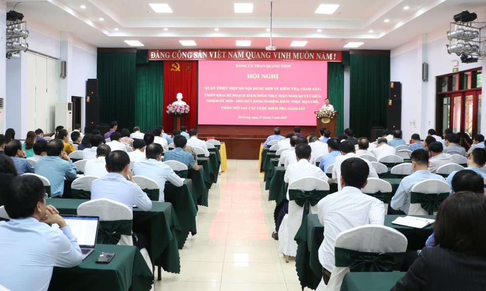 Đảng ủy Than Quảng Ninh: Quán triệt một số nội dung mới về công tác kiểm tra, giám sát