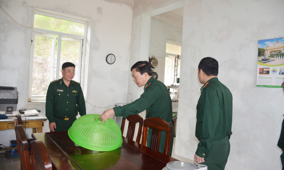 Lãnh đạo Đảng uỷ BĐBP tỉnh dự hội nghị kiểm điểm giữa nhiệm kỳ tại các Đồn Biên phòng tuyến đảo