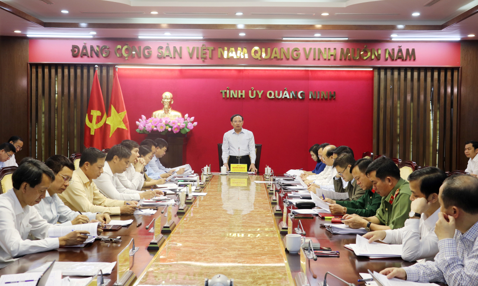 Ban Thường vụ Tỉnh ủy cho ý kiến về nội dung, chương trình kỳ họp 13 HĐND tỉnh