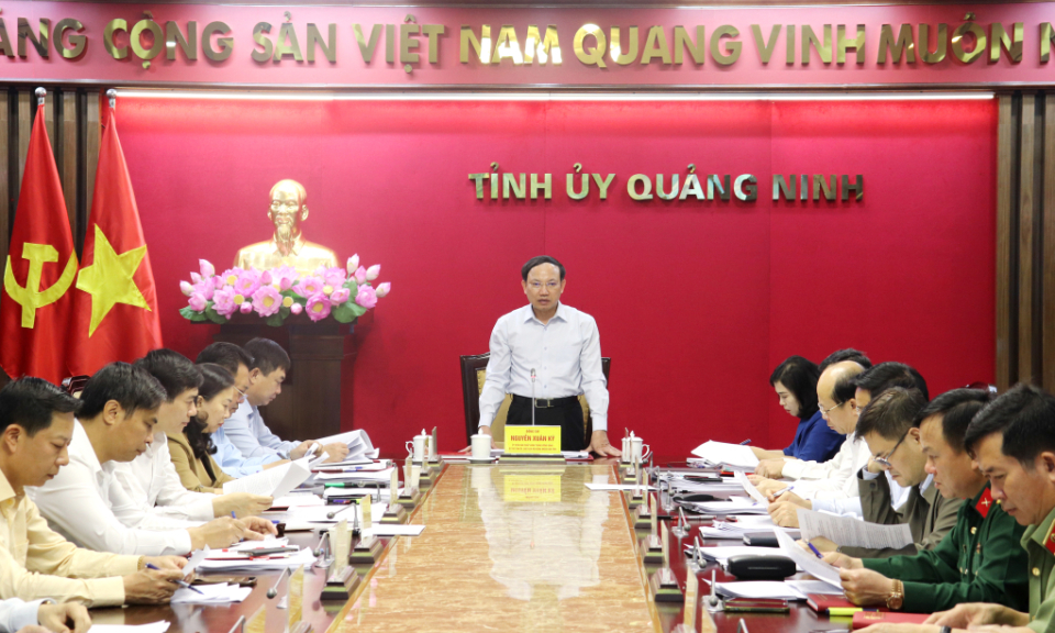 Ban Thường vụ Tỉnh ủy thảo luận về kết quả thực hiện nhiệm vụ quý I/2023