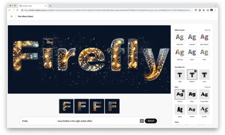 "Trùm cuối" Adobe ra Firefly, bước chân vào cuộc đua AI tạo hình ảnh