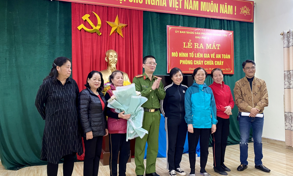 Quảng Yên: Ra mắt “Tổ liên gia an toàn PCCC” 