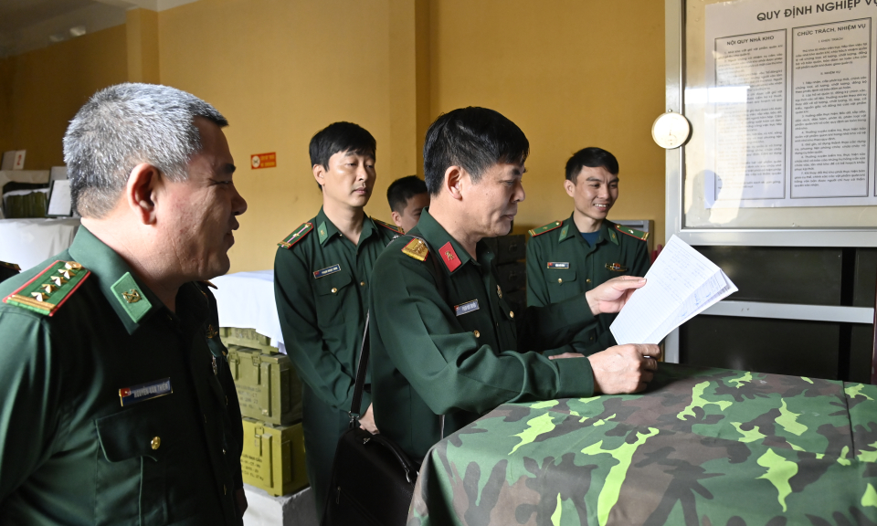 Tổng cục kỹ thuật thanh tra công tác an toàn vệ sinh lao động tại Bộ Chỉ huy BĐBP Quảng Ninh