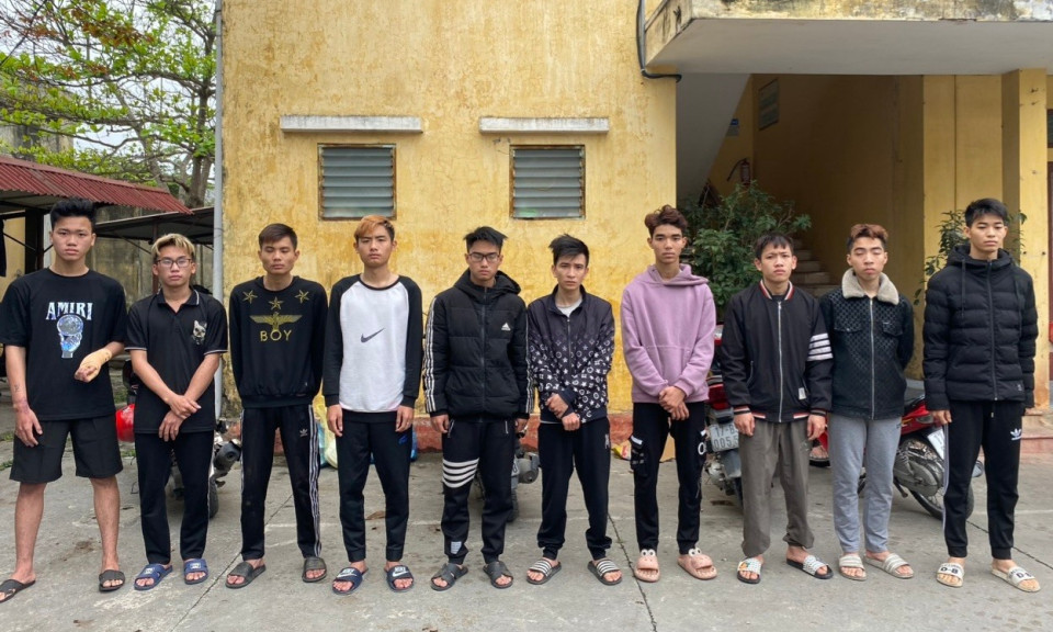Bắt nhóm cướp gồm 10 tên có hung khí từ Hải Phòng sang Thái Bình gây án