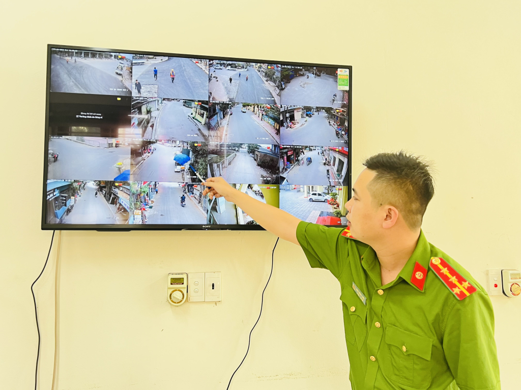 Xã Liên Hòa hiện đã lắp đặt được 16 camera an ninh.