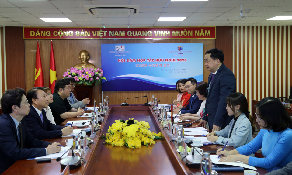 Trung tâm Truyền thông tỉnh Quảng Ninh - Đài PTTH Gangwon (Hàn Quốc): Hội đàm hợp tác hữu nghị 2023