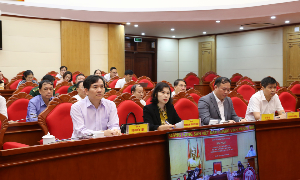 Hội nghị trực tuyến triển khai công tác tổ chức xây dựng Đảng quý II năm 2023