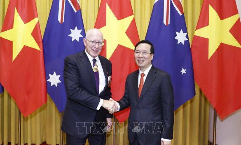 Chủ tịch nước Võ Văn Thưởng hội đàm với Toàn quyền Australia David Hurley