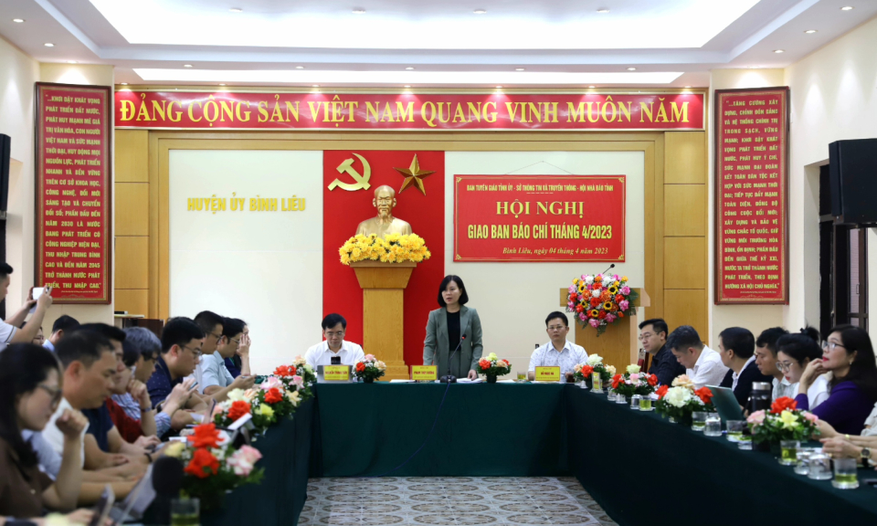Hội nghị giao ban báo chí tháng 4/2023