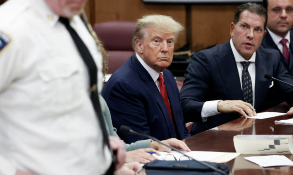 Bên trong phòng xử án Manhattan, nơi diễn ra phiên tòa hình sự đầu tiên với ông Trump