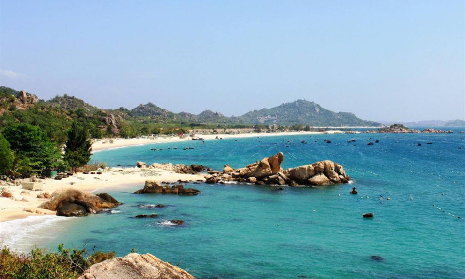Enjoying summer holiday on Quan Lan island