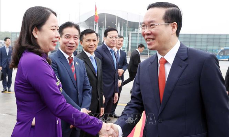 Chủ tịch nước Võ Văn Thưởng lên đường thăm chính thức Lào