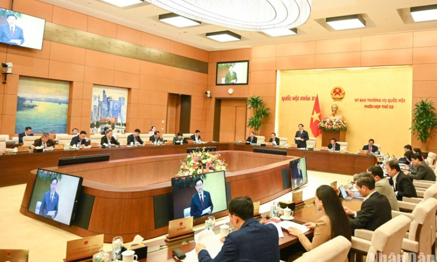 Khai mạc Phiên họp thứ 22 của Ủy ban Thường vụ Quốc hội