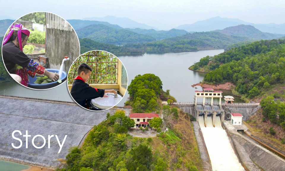Hân hoan đón nước sạch về nhà