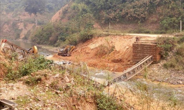 Lai Châu: Sập cầu tạm thủy điện khiến khiến 3 người thương vong 