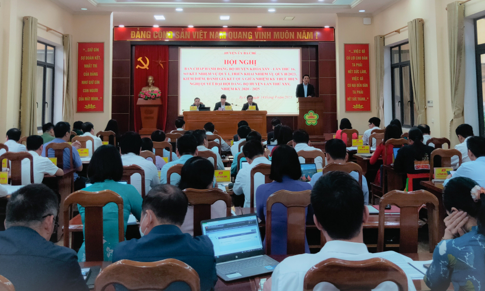Đảng bộ huyện Ba Chẽ kiểm điểm giữa nhiệm kỳ thực hiện Nghị quyết Đại hội Đảng các cấp, nhiệm kỳ 2020-2025