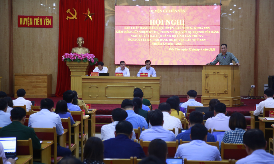 Tiên Yên kiểm điểm kết quả thực hiện Nghị quyết Đại hội Đảng các cấp nhiệm kỳ 2020 - 2025