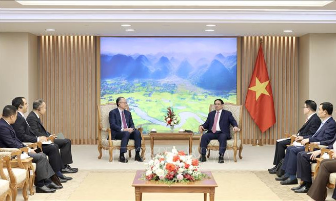 Thủ tướng Phạm Minh Chính tiếp Phó Chủ tịch Quỹ Đối tác cơ sở hạ tầng toàn cầu Jim Yong Kim