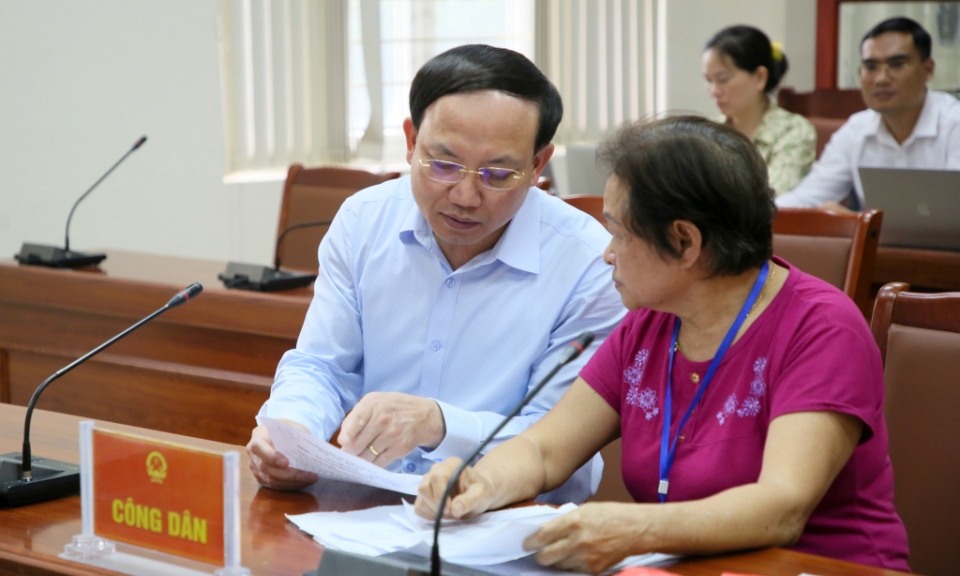 Người đứng đầu cấp ủy thực hiện tiếp công dân: Tạo đồng thuận cho sự phát triển