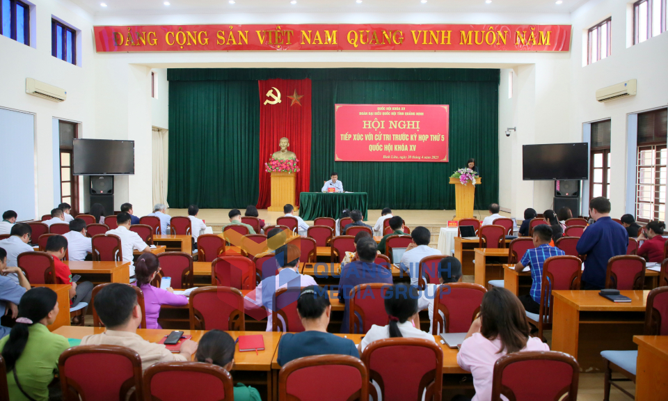 Đại biểu Quốc hội Vũ Hồng Thanh tiếp xúc cử tri huyện Bình Liêu, tháng 4-2023