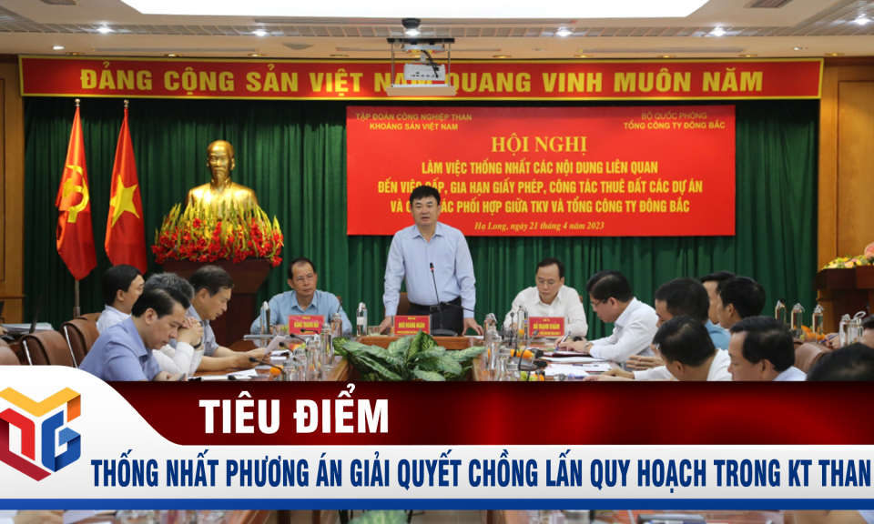 Thống nhất phương án giải quyết chồng lấn quy hoạch trong khai thác than