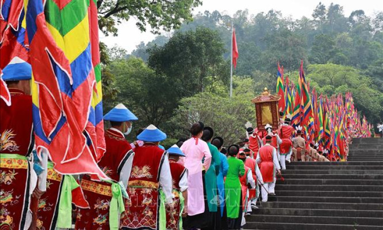 Khai mạc trọng thể Lễ hội Đền Hùng và Kỷ niệm 20 năm Công ước 2003 của UNESCO