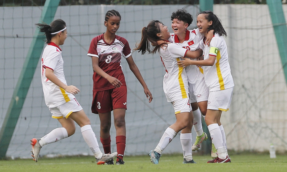 U17 nữ Việt Nam đại thắng ngày ra quân giải châu Á