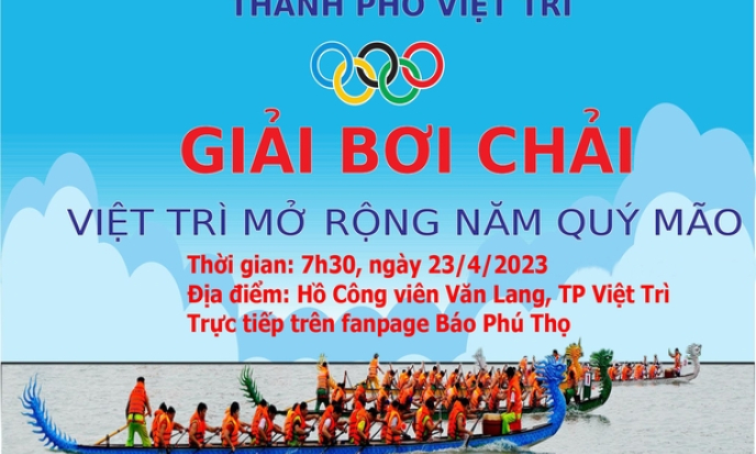 Trực tiếp: Giải bơi chải Việt Trì mở rộng năm 2023