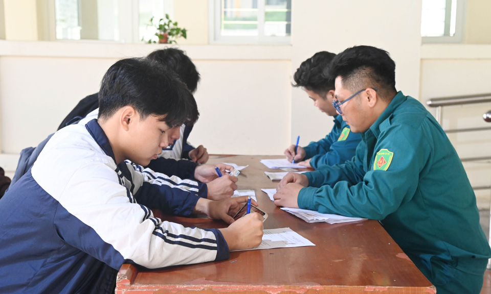 Quảng Ninh: Hoàn thành đăng ký nghĩa vụ quân sự năm 2023