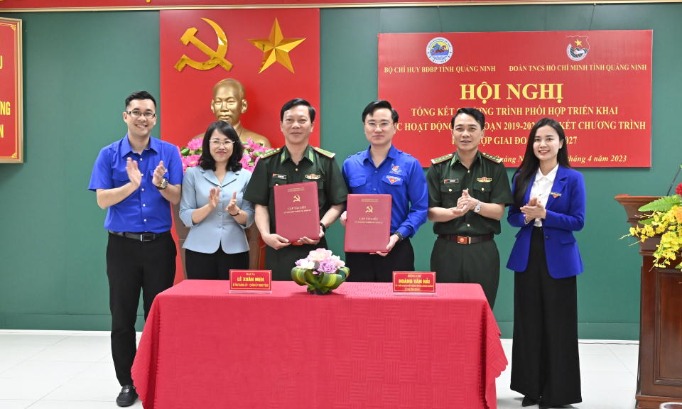 Tỉnh Đoàn và BĐBP tỉnh: Ký kết Chương trình phối hợp giai đoạn 2023 – 2027 