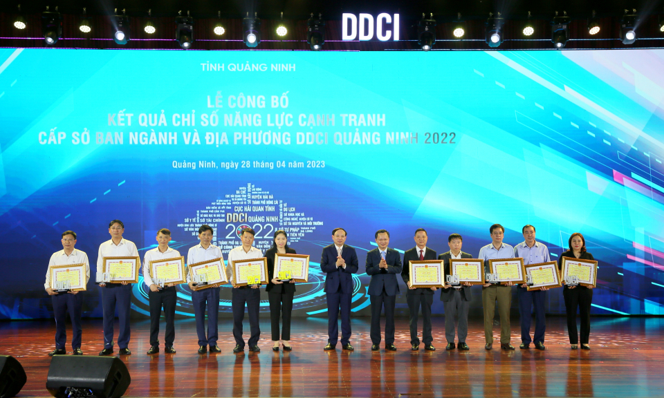 Cục Hải quan và TP Móng Cái đứng đầu DDCI 2022