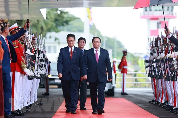 Thu tuong Pham Minh Chinh toi Indonesia du Hoi nghi Cap cao ASEAN 42 hinh anh 1