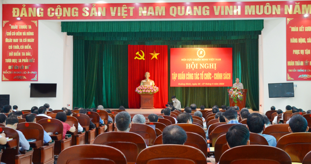 Cán bộ Hội CCB Quảng Ninh tham gia tập huấn công tác tổ chức - chính sách do Trung ương Hội CCB Việt Nam tổ chức năm 2023.