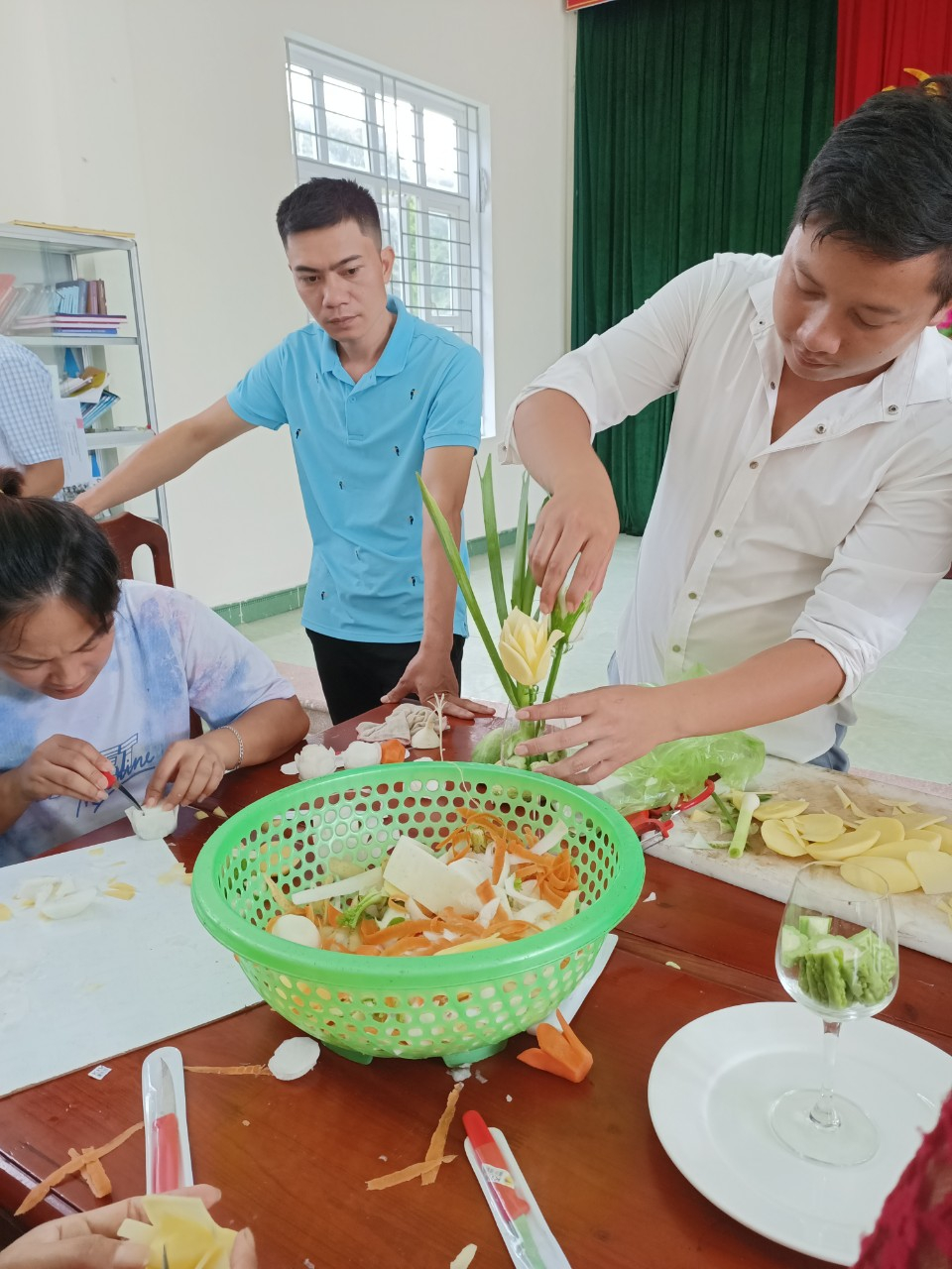 Lớp đào tạo nghề nấu ăn do Phòng Lao động-Thương binh&Xã hội huyện Đầm Hà phối hợp tổ chức tháng 12/2022 (Ảnh: Phòng Lao động-Thương binh&Xã hội huyện cung cấp)