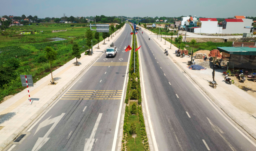 Đường nối đường tỉnh 331B với đường tỉnh 338 đưa vào sử dụng góp phân giảm tải cho các tuyến đường nội thị của Quảng Yên.